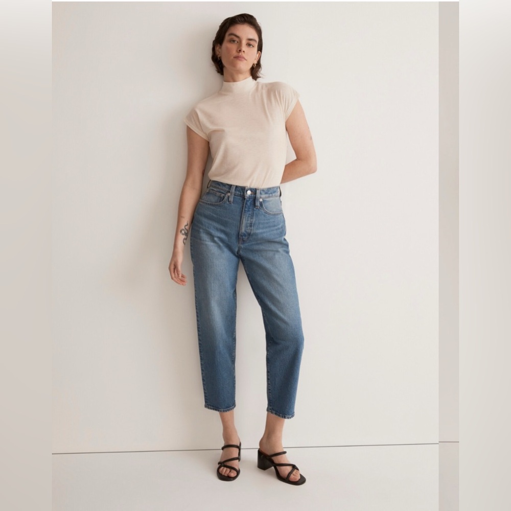Madewell 28P Petite Balloon Jeans in Corson Wash C2